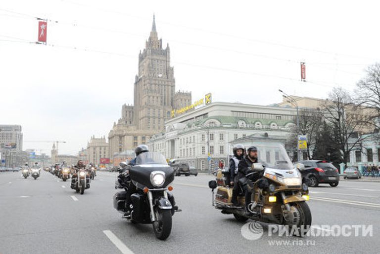 Открытие мотосезона в Москве Открытие мотосезона в Москве