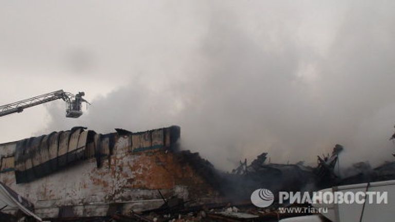 Пожар на складах пиротехники в Чите