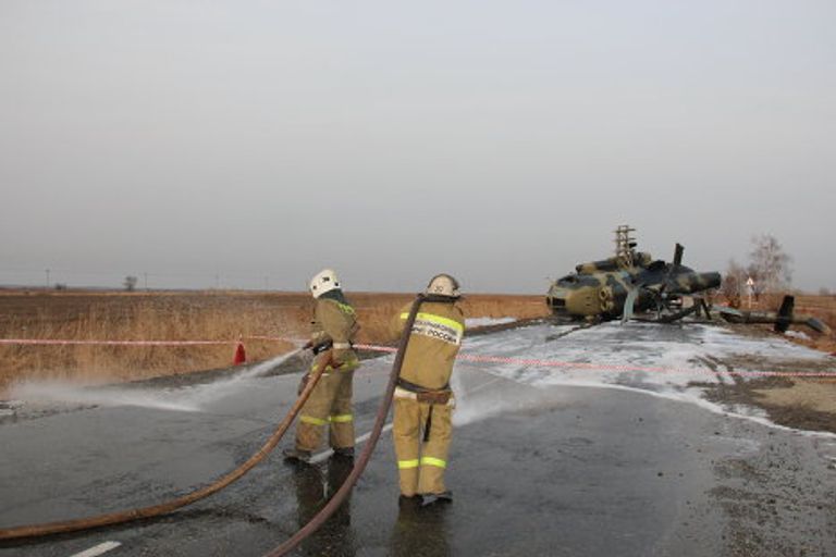 Аварийная посадка Ми-8 под Хабаровском Аварийная посадка Ми-8 под Хабаровском