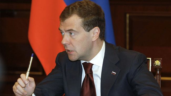 Президент РФ Д.Медведе. Архив