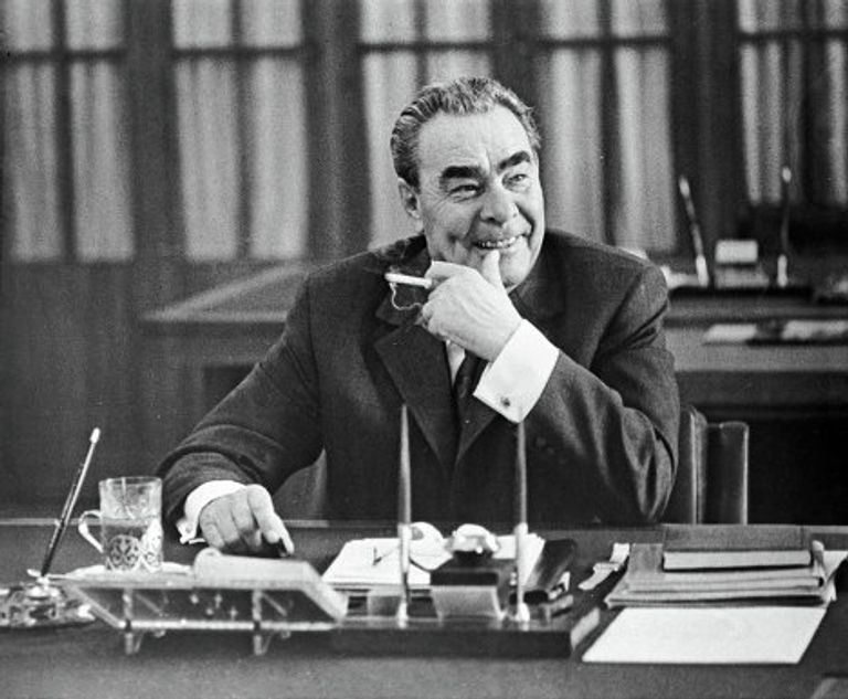 Генеральный секретарь ЦК КПСС Леонид Брежнев, 1973 год Генеральный секретарь ЦК КПСС Леонид Брежнев, 1973 год
