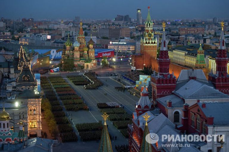 Репетиция парада Победы на Красной площади Репетиция парада Победы на Красной площади