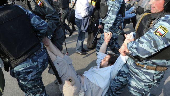 Задержания участников митинга Марш миллионов в Москве