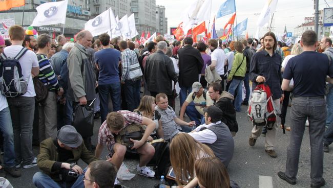 Шествие и акция на Болотной площади в Москве 6 мая 