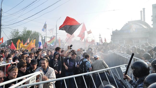 Столкновения в центре Москвы 6 мая 