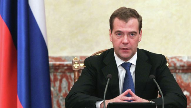 Премьер-министр РФ Д.Медведев. Архив