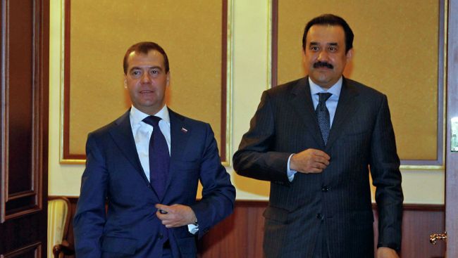 Премьер-министр РФ Д.Медведев встретился с премьер-министром РК К.Масимовым