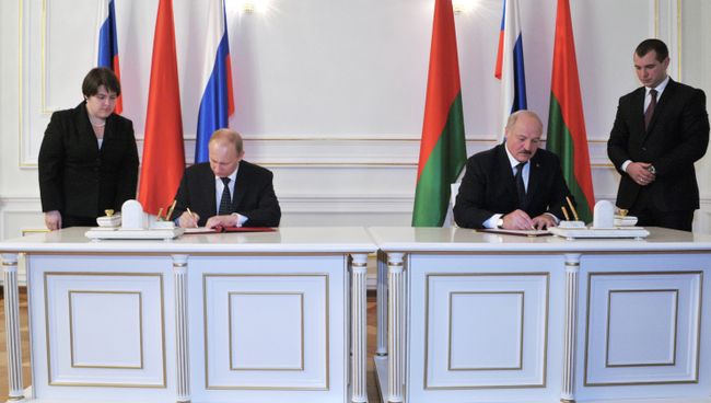 Визит президента РФ Владимира Путина в Минск