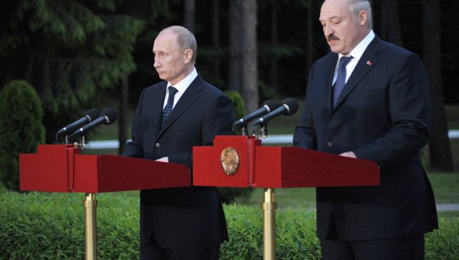 Визит президента РФ Владимира Путина в Минск