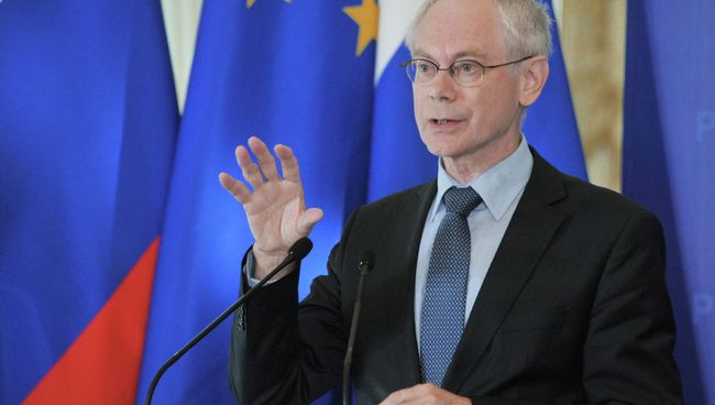 Председатель Европейского Совета Херман Ван Ромпей. Архив