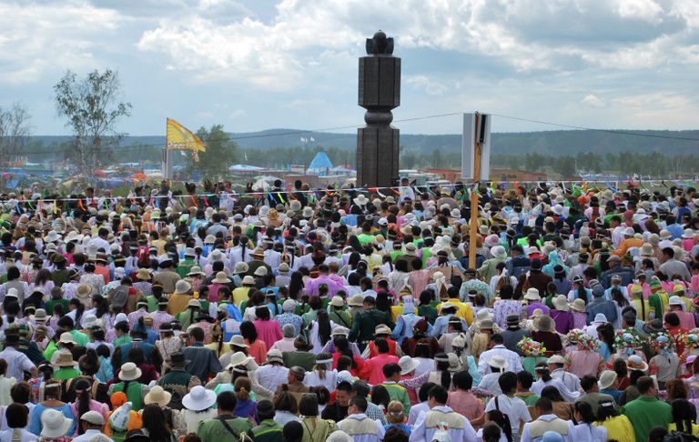 Национальный праздник Ысыах в Якутске. Архивное фото