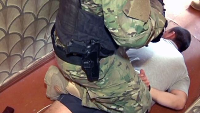 Задержание подозреваемых в убийстве судьи Чувашова. Оперативная съемка