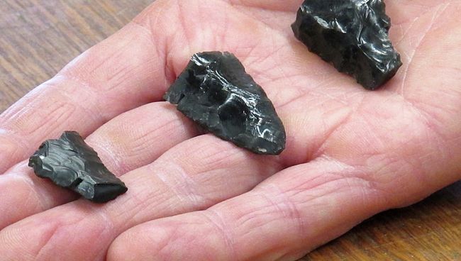 Наконечники копий древних индейцев, обнаруженные в пещерах Пэйсли Наконечники копий древних индейцев, обнаруженные в пещерах Пэйсли