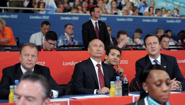 Президент РФ В.Путин с рабочим визитом в Великобритании