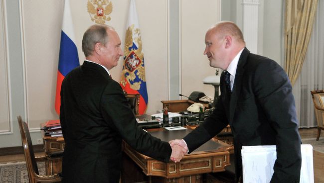 Встреча В.Путина с С.Белоконевым в Ново-Огарево