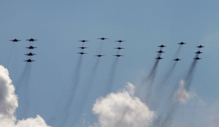 Генеральная репетиция экипажей ВВС к празднику Общее небо Генеральная репетиция экипажей ВВС к празднику Общее небо