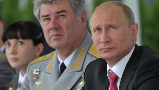 В.Путин на авиашоу в честь 100-летия российских ВВС