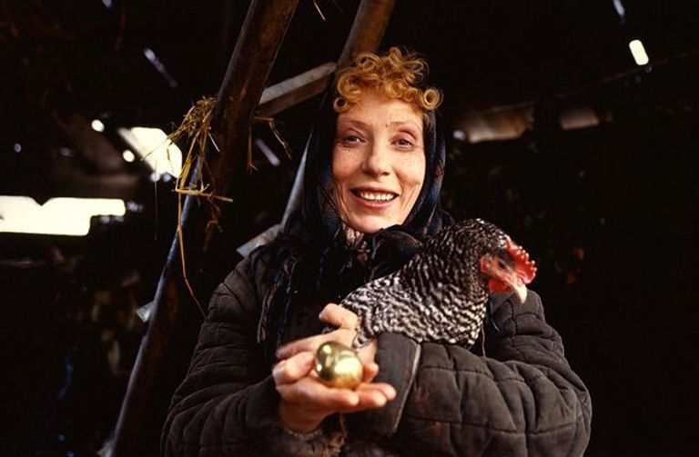 Кадр со сьемок фильма Курочка Ряба (1994)
