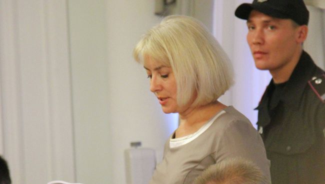 Гособвинитель Оксана Дрогобицкая на заседании Высшего специализированного суда Украины