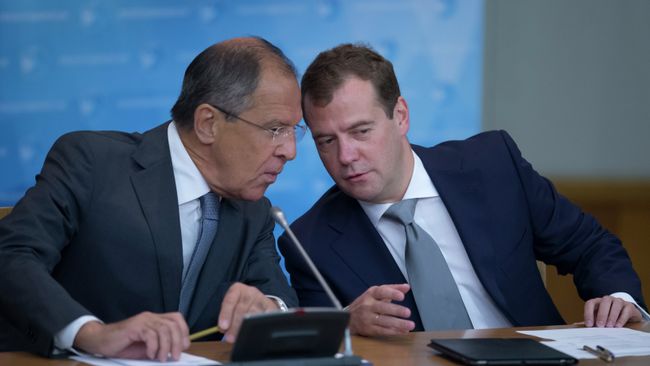 Сергей Лавров и Дмитрий Медведев Сергей Лавров и Дмитрий Медведев