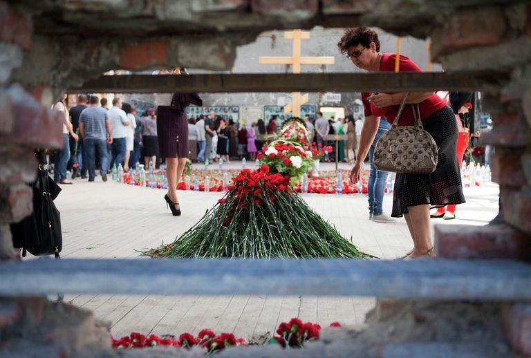 Акция памяти, посвященная восьмой годовщине теракта в Беслане