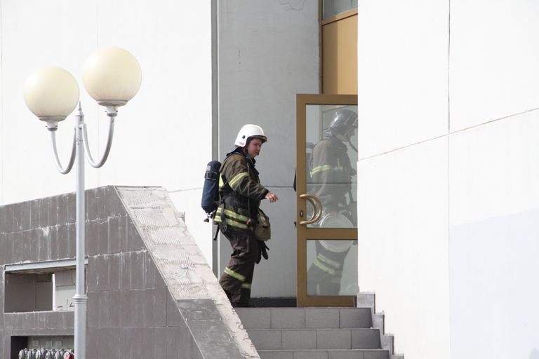 Пожарные учения в Зеленограде Пожарные учения в Зеленограде