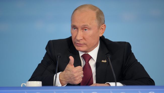 Президент России Владимир Путин