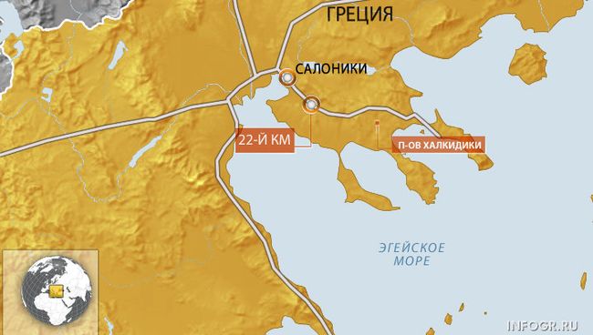 ДТП в Греции под Салониками ДТП в Греции под Салониками