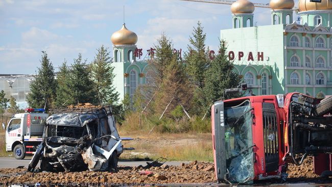 ДТП с участием Газели, перевозившей российских туристов, в китайском городе Маньчжурия ДТП с участием Газели, перевозившей российских туристов, в китайском городе Маньчжурия