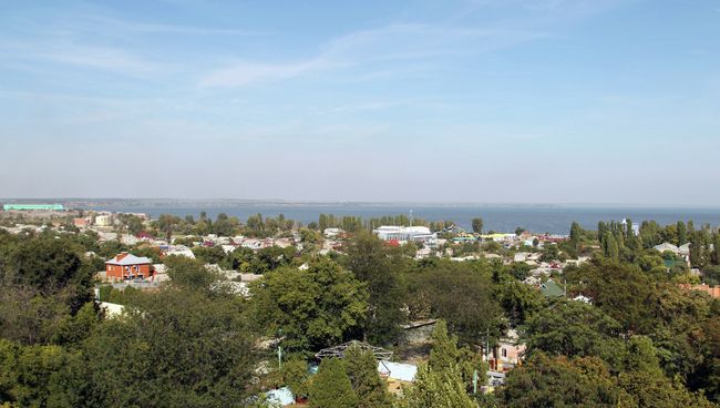 Вид на берег Азовского моря