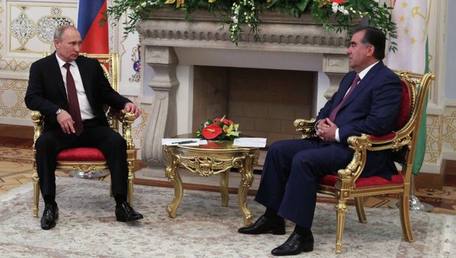 Официальный визит президента РФ В. Путина в Таджикистан