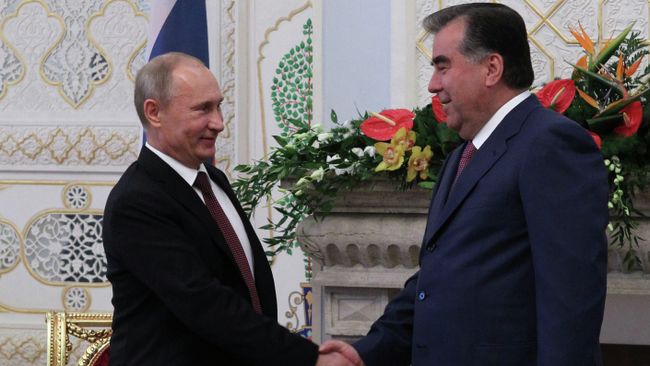 Официальный визит президента РФ В. Путина в Таджикистан