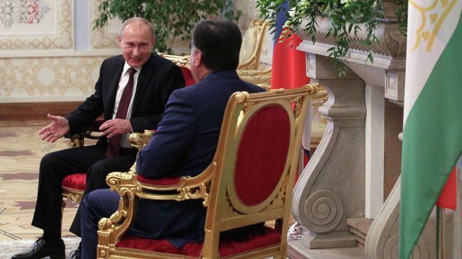 Официальный визит президента РФ В. Путина в Таджикистан