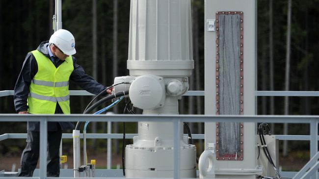 Пуск в эксплуатацию второй ветки газопровода Северный поток. Архивное фото