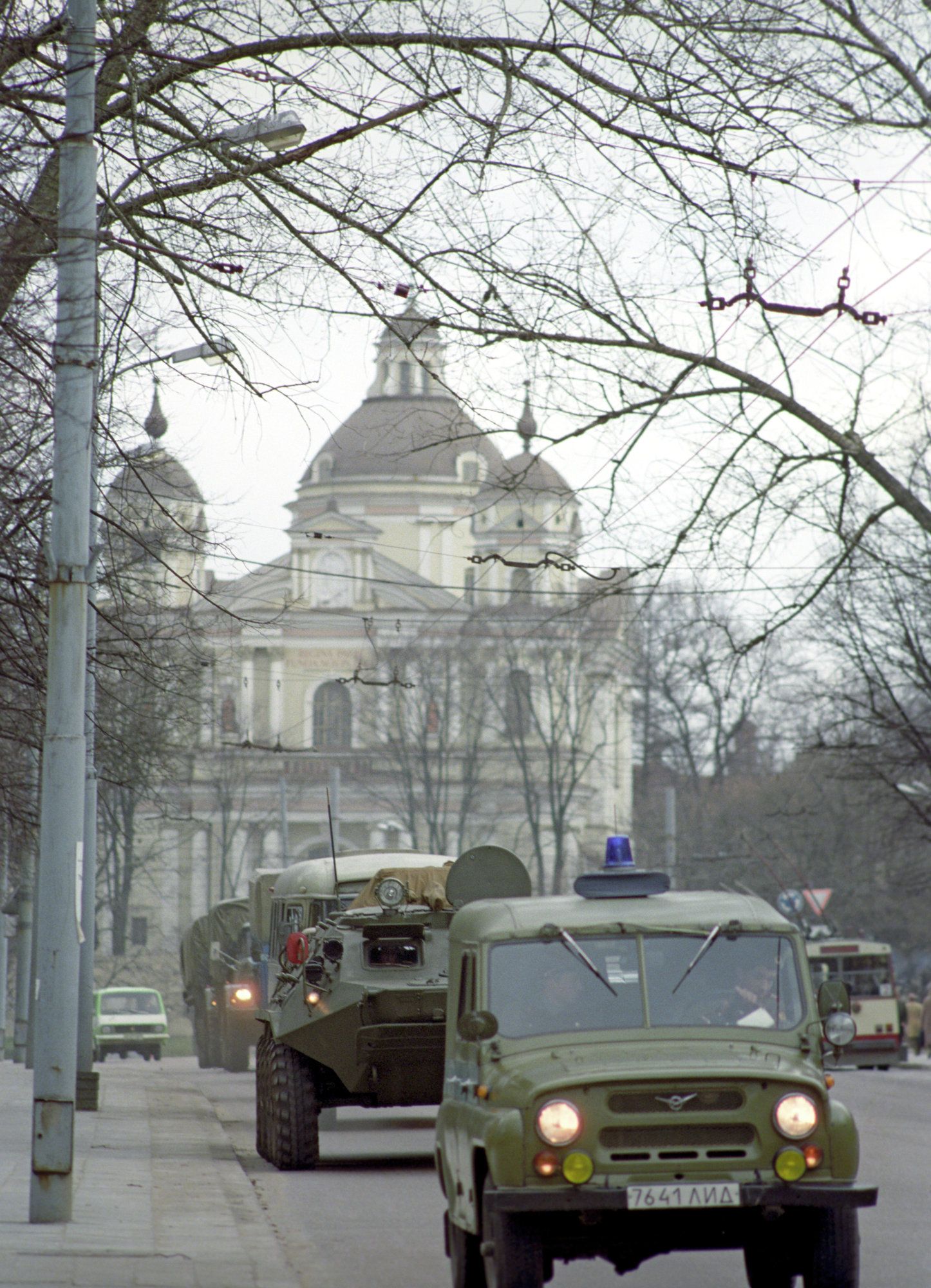 Военный транспорт на улицах города Вильнюса Военный транспорт на улицах города Вильнюса - РИА Новости, 1920, 22.12.2025