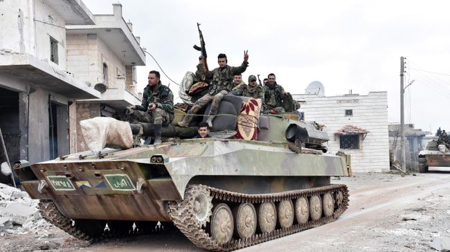 Сирийские военные в провинции Идлиб Сирийские военные в провинции Идлиб