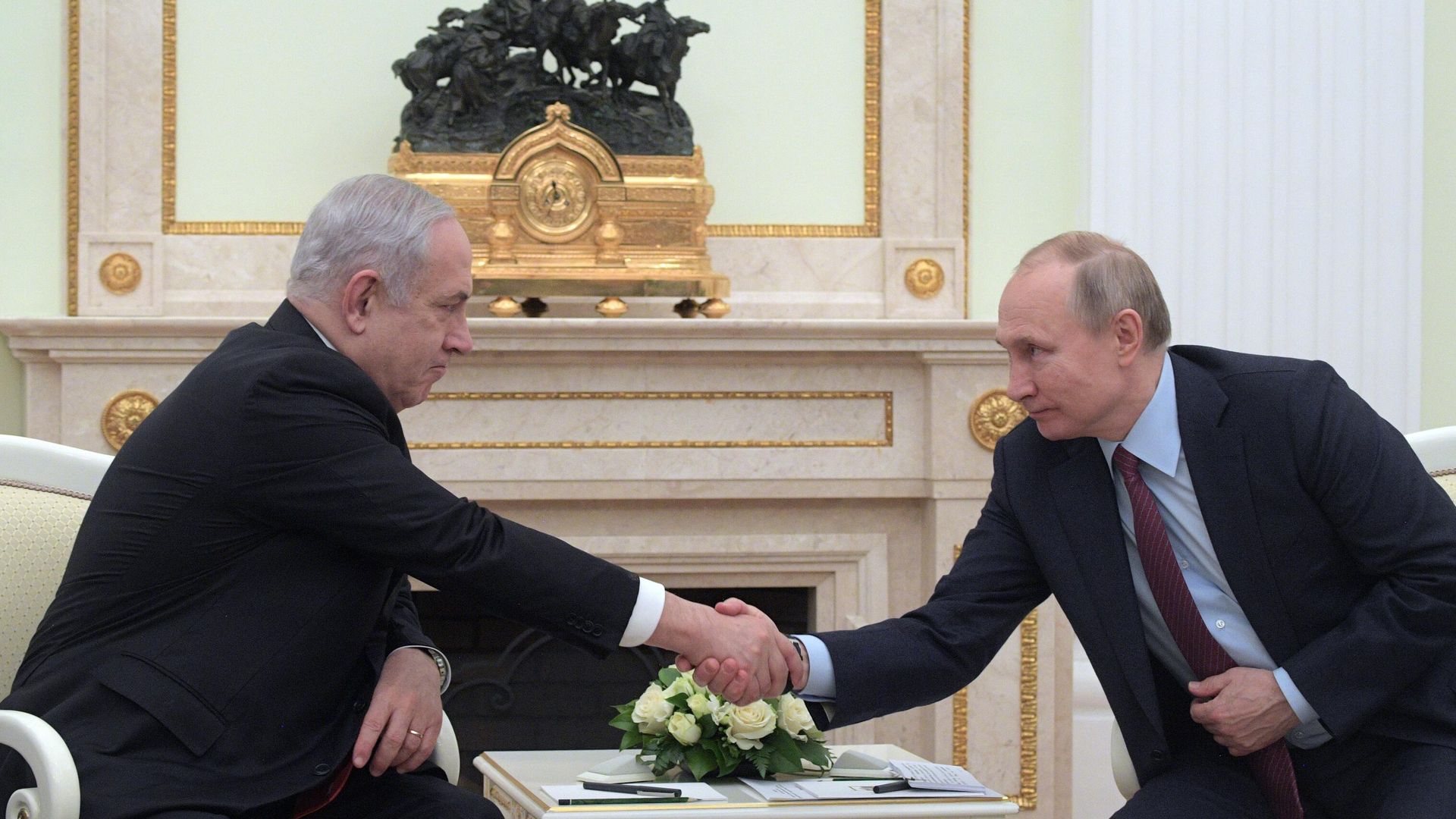 Президент РФ Владимир Путин и премьер-министр Израиля Биньямин Нетаньяху Президент РФ Владимир Путин и премьер-министр Израиля Биньямин Нетаньяху - РИА Новости, 1920, 06.05.2025