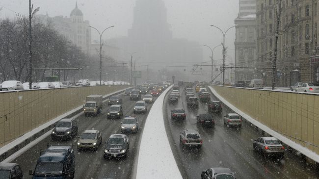 Снегопад в Москве Снегопад в Москве