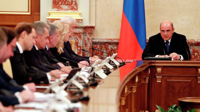 Председатель правительства РФ Михаил Мишустин проводит совещание с членами кабинета министров РФ Председатель правительства РФ Михаил Мишустин проводит совещание с членами кабинета министров РФ