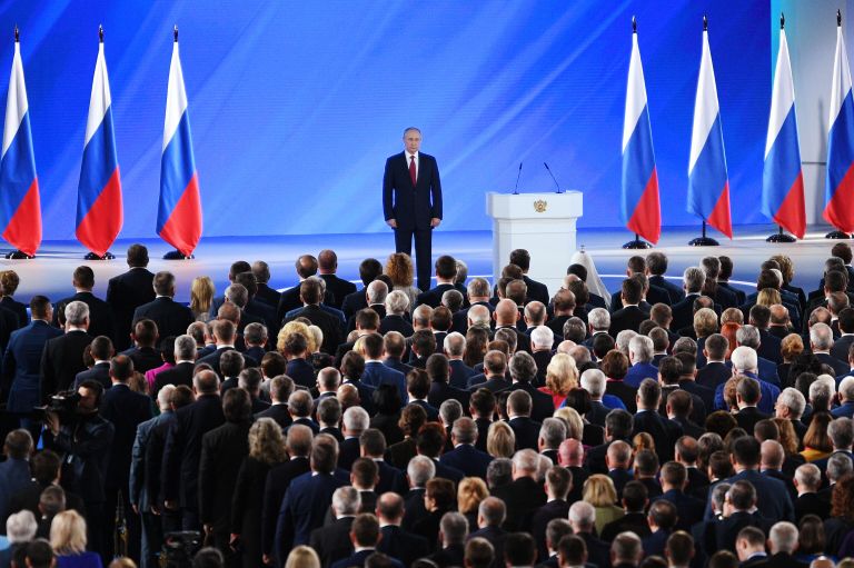 Президент РФ Владимир Путин выступил с ежегодным посланием Федеральному Собранию Президент РФ Владимир Путин выступил с ежегодным посланием Федеральному Собранию