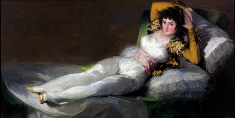 Франсиско Гойя. Маха одетая, 1800-1805 Франсиско Гойя. Маха одетая, 1800-1805