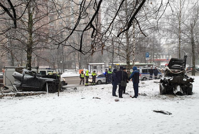 Последствия ДТП c участием автомобиля Infiniti в Москве. 2 февраля 2020 Последствия ДТП c участием автомобиля Infiniti в Москве. 2 февраля 2020
