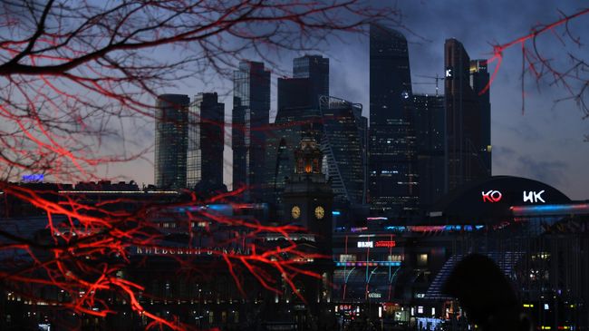 Небоскребы делового центра Москва-сити Небоскребы делового центра Москва-сити