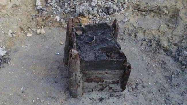 Сруб колодца VI тысячелетия до нашей эры, обнаруженный вблизи чешского города Остров Сруб колодца VI тысячелетия до нашей эры, обнаруженный вблизи чешского города Остров