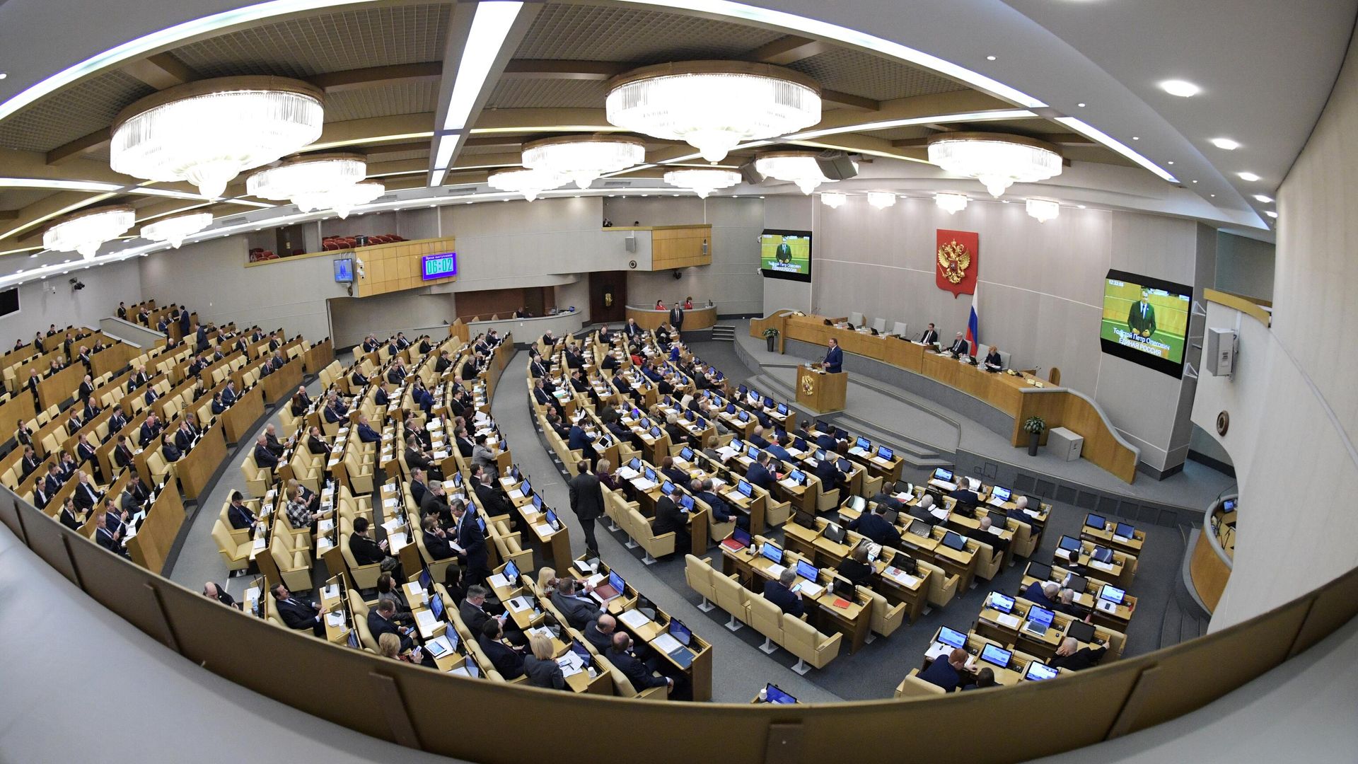 Депутаты на пленарном заседании Государственной Думы РФ Депутаты на пленарном заседании Государственной Думы РФ - РИА Новости, 1920, 11.02.2020
