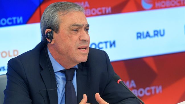 Чрезвычайный и полномочный посол Палестины в РФ Абдельхафиз Нофаль на пресс-конференции в МИА Россия сегодня