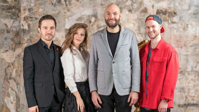 Аскер Бербеков, Елизавета Арзамасова, Сергей Головня и Филипп Лебедев Аскер Бербеков, Елизавета Арзамасова, Сергей Головня и Филипп Лебедев