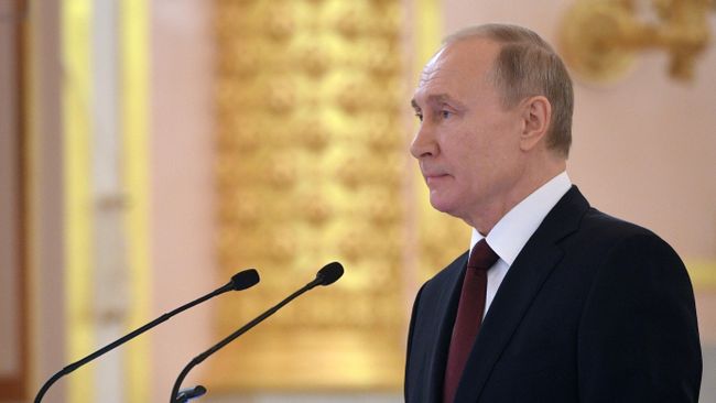 Президент РФ Владимир Путин выступает на церемонии вручения верительных грамот вновь прибывших послов иностранных государств. 5 февраля 2020 Президент РФ Владимир Путин выступает на церемонии вручения верительных грамот вновь прибывших послов иностранных государств. 5 февраля 2020