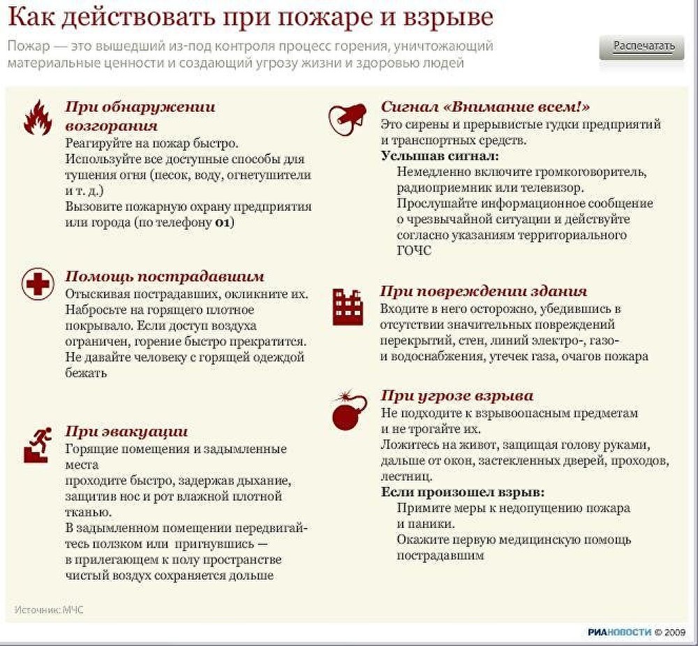 Как действовать при пожаре Как действовать при пожаре