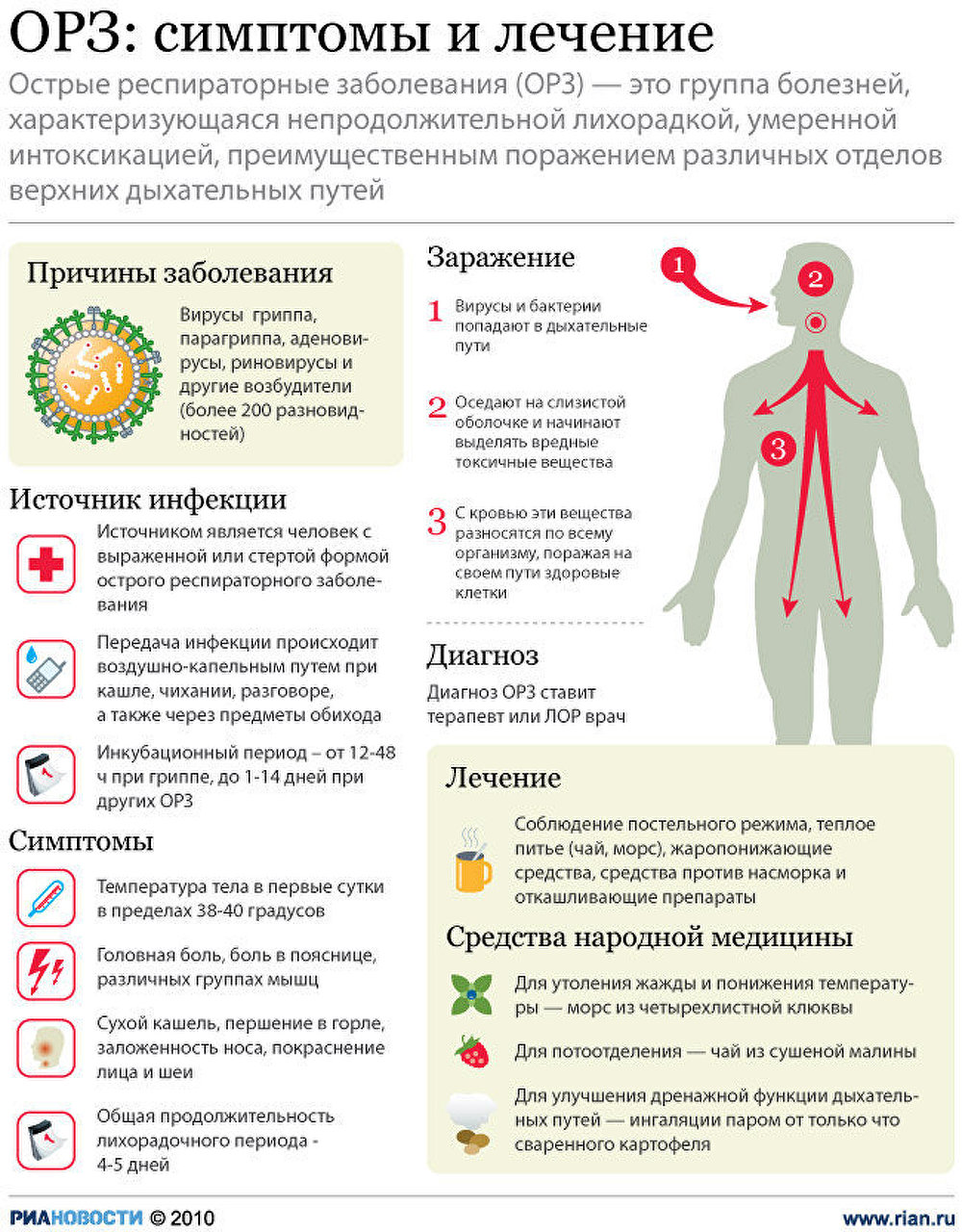 ОРЗ: симптомы и лечение